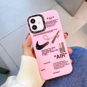 Off-White Nike 3D Inspired Soft TPU Phone Case (Pink)